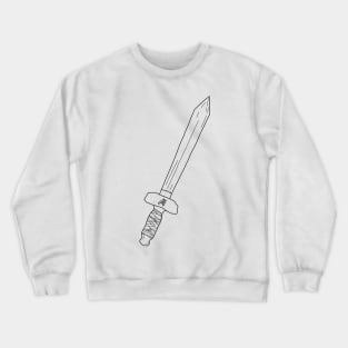 Art / Arthur Leywin First Training Wooden Sword Black Lineart Vector from the Beginning After the End / TBATE Manhwa Crewneck Sweatshirt